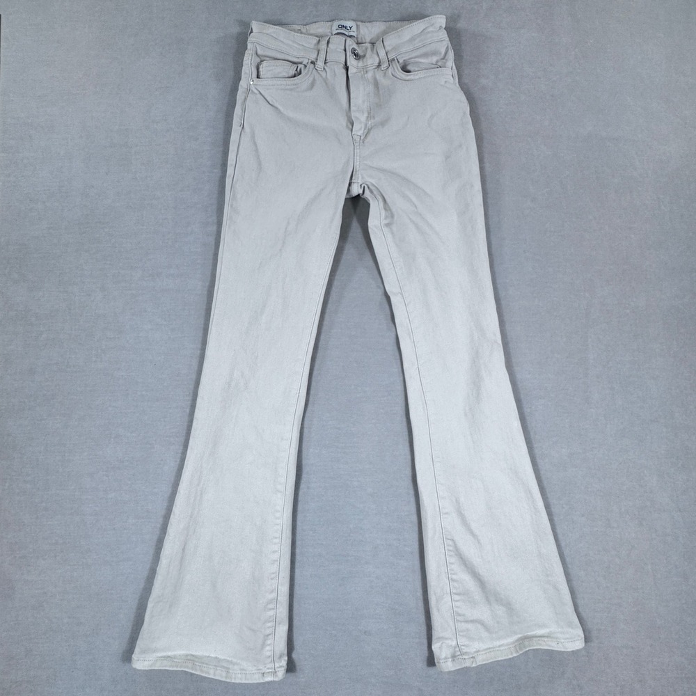 ONLY Women's Light Wash Mid Rise Flared Jeans Size M‎ 30
